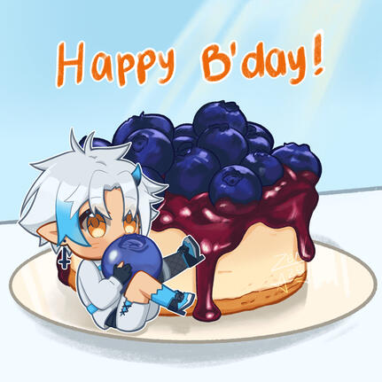 BDay cake & Chibi BDay cake & Chibi